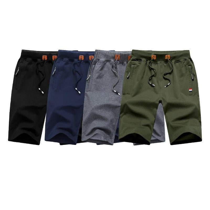 Pantalones Cortos Elásticos Con Bolsillos Con Cremallera