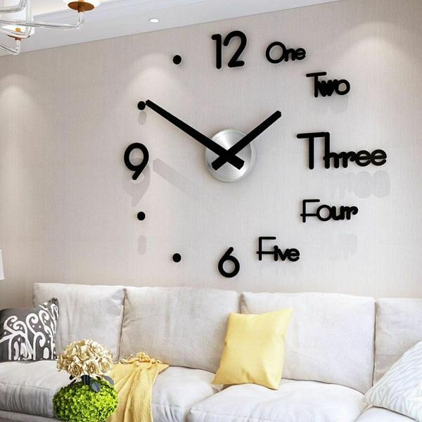 Reloj de pared digital 3D DIY