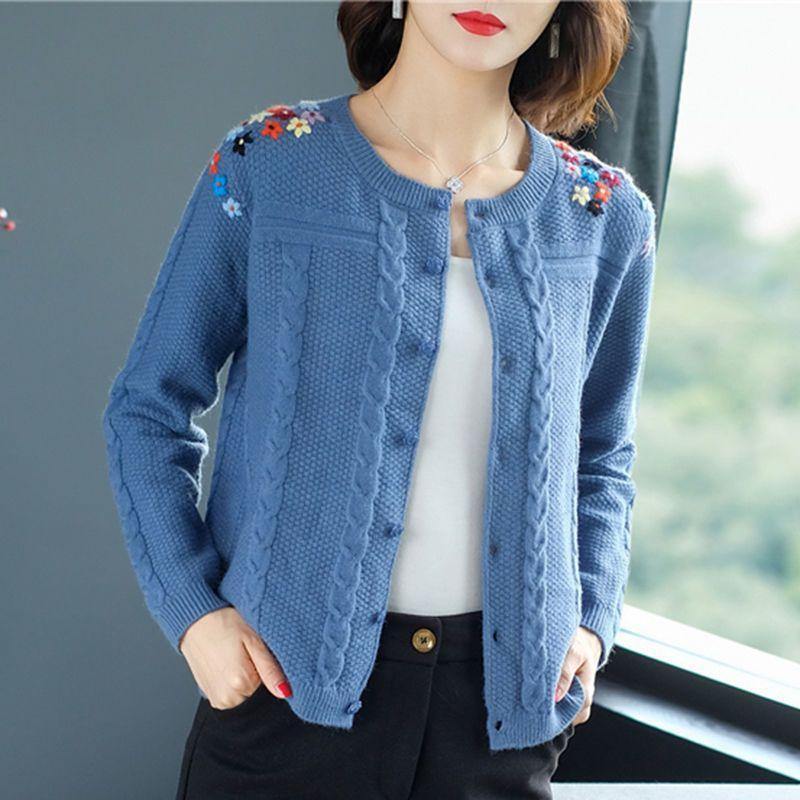 Suéter primavera y otoño cárdigan abrigo femenino - MXbueno