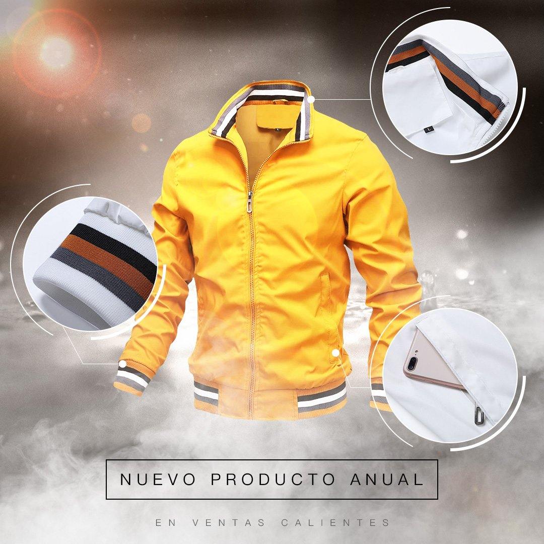 Chaqueta deportiva casual para hombre - MXbueno