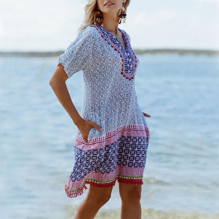 Vestido popular mexicano de vintage - MXbueno