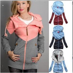 Chaqueta con capucha de manga larga para mujer - MXbueno
