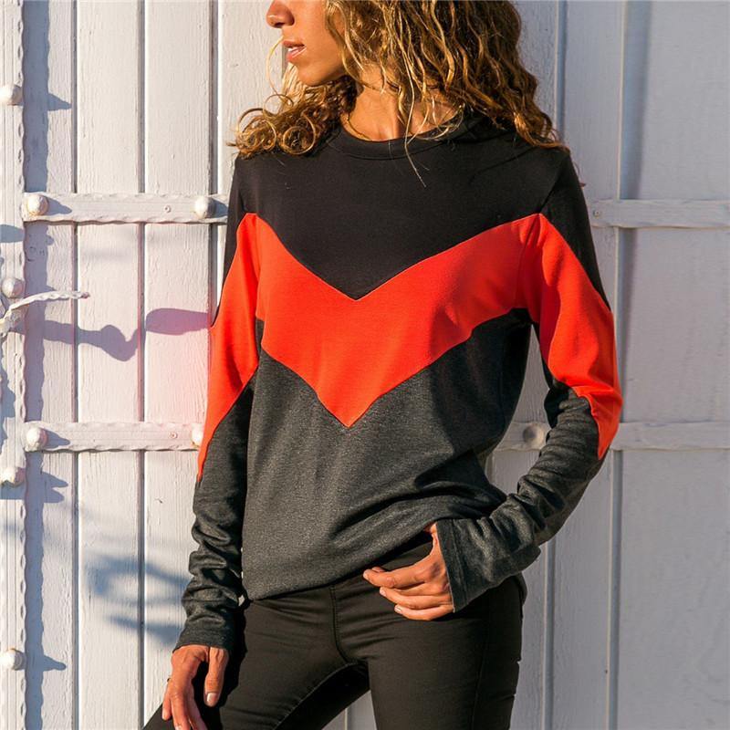 Nueva ropa de mujer en otoño de 2020 Cuello redondo casual Mangas largas - MXbueno