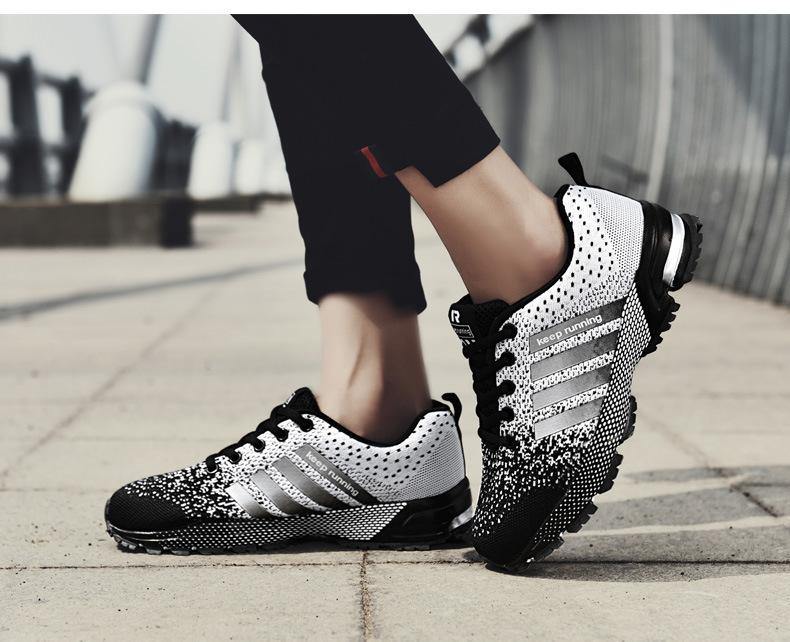 Zapatillas de running de tela neta ligeras y transpirables para hombre y mujer - MXbueno
