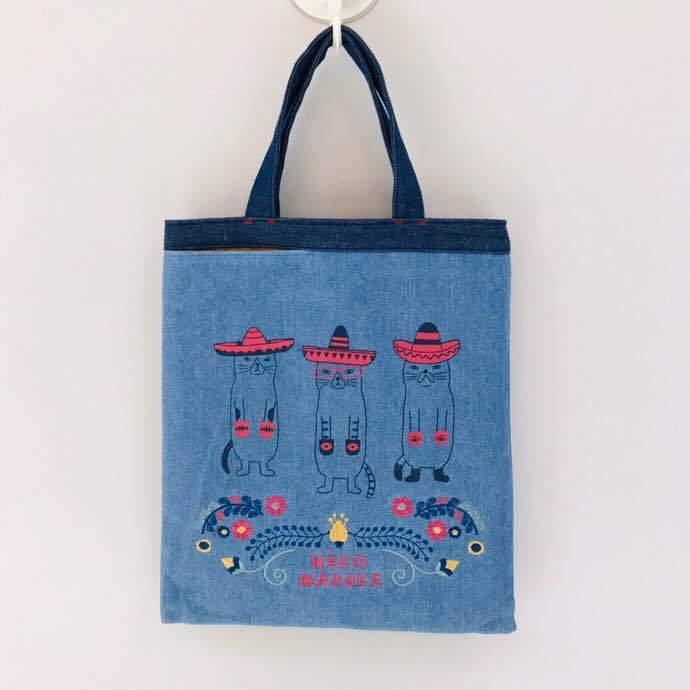 Bolso de lona de gato de moda mexicana - MXbueno