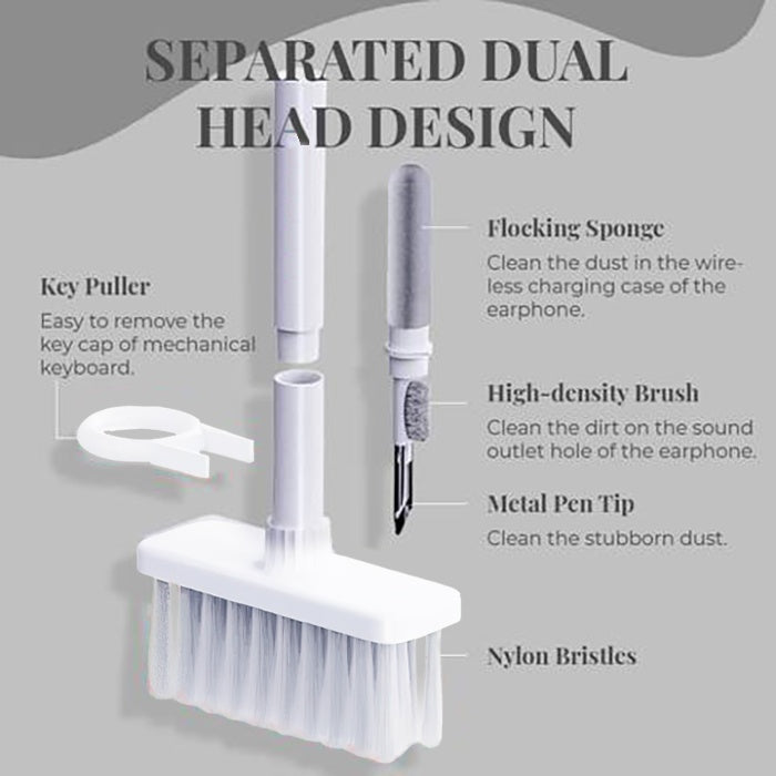 Cepillo De Limpieza - Cepillo Suave De Limpieza De Teclado 5 En 1