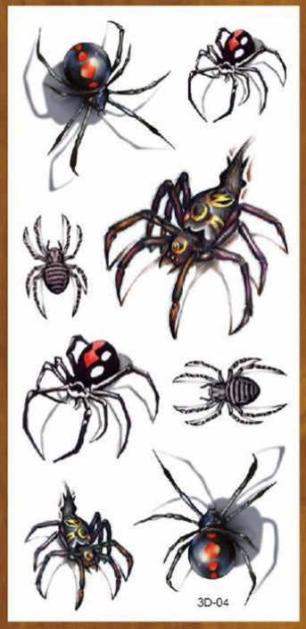 Pegatinas de tatuaje 3D de moda