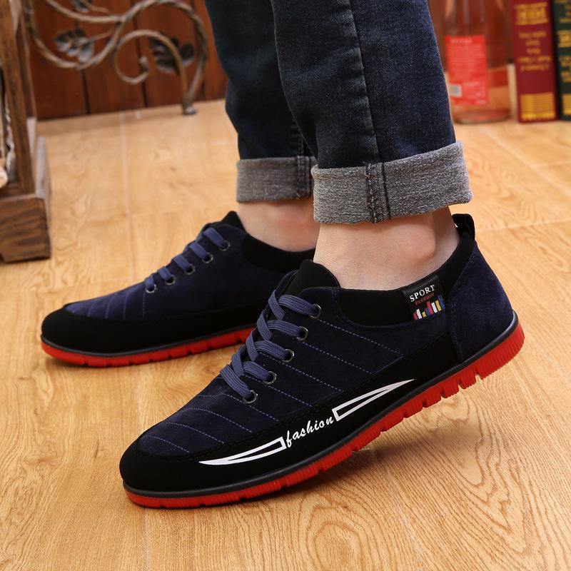 Hombre de tela con cordones Soft zapatos casuales - MXbueno