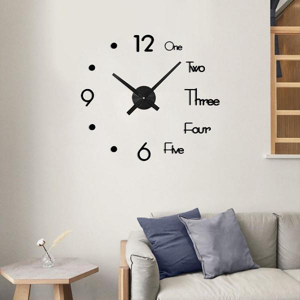 Reloj de pared digital 3D DIY