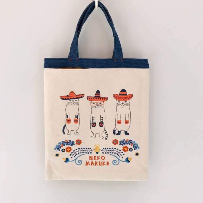 Bolso de lona de gato de moda mexicana - MXbueno