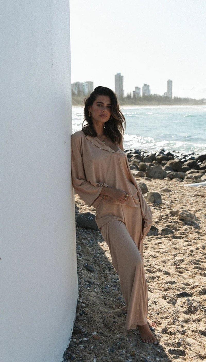 Otoño e invierno nuevos pijamas para mujer dos piezas - MXbueno