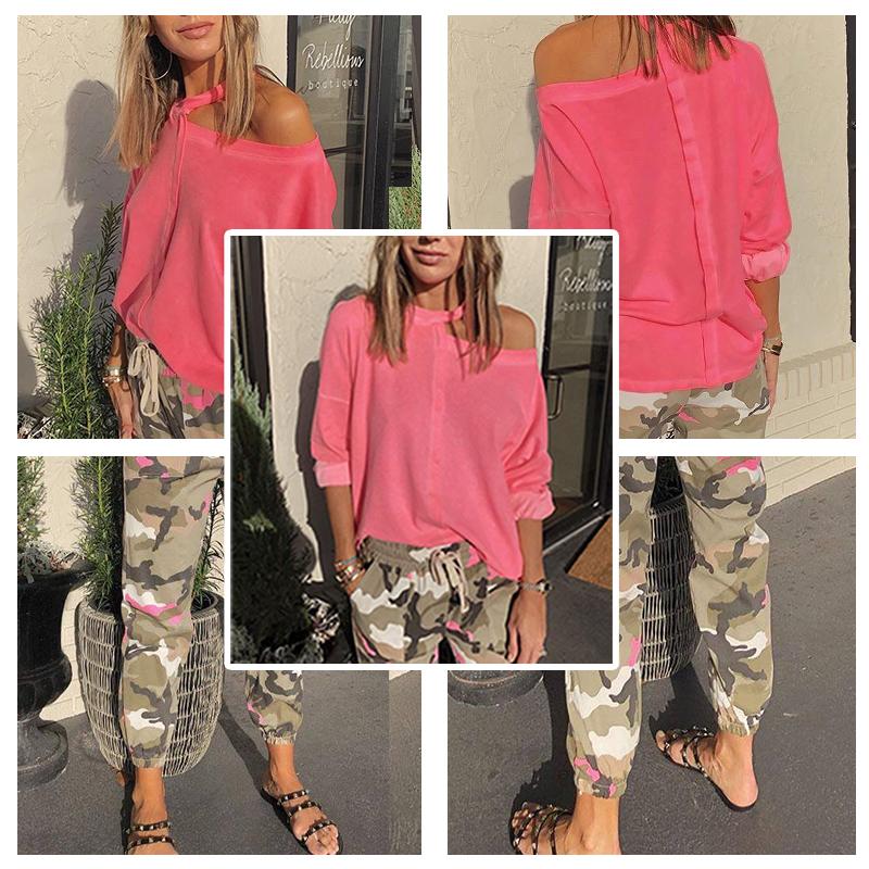 ❤️CAMO JOGGERS Y SUDADERA CUT OUT❤️