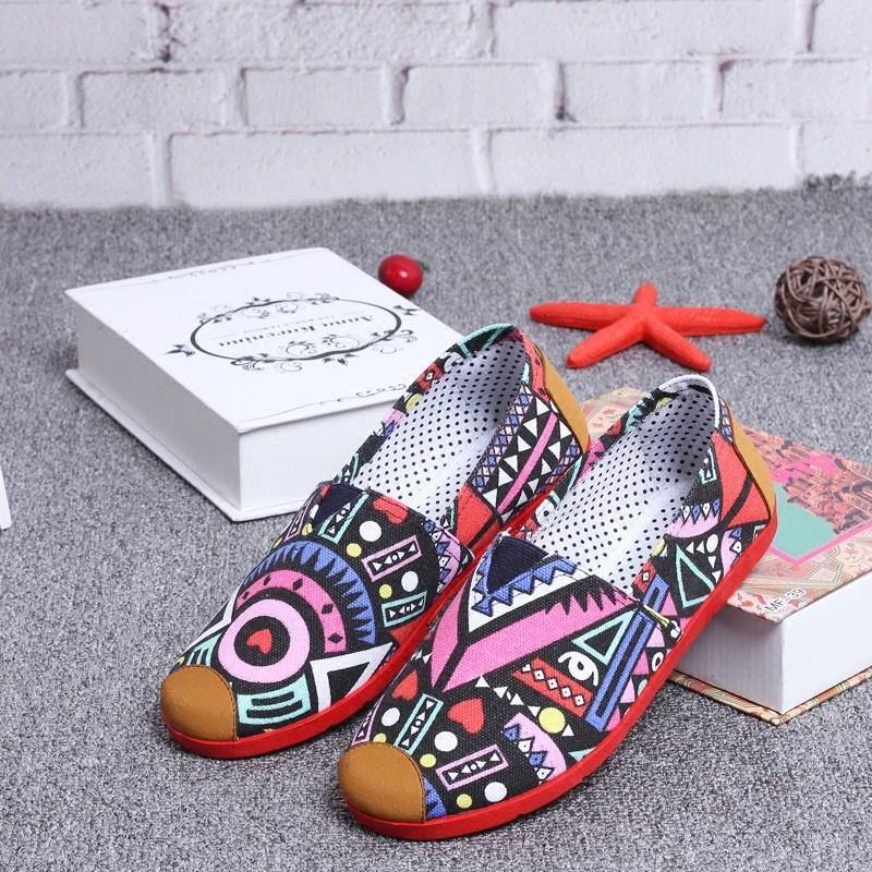 Las zapatillas de lona casual con dibujos - MXbueno
