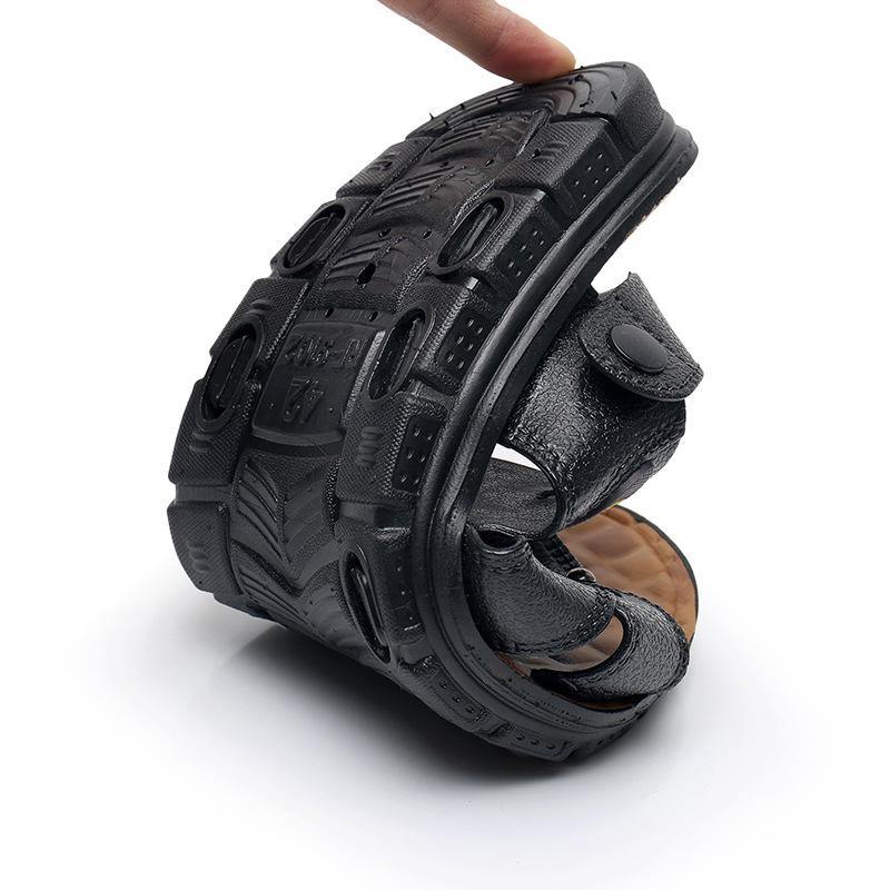 Zapatillas frías de verano nuevas casuales para hombre de piel sintética. - MXbueno