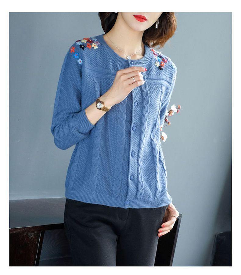 Suéter primavera y otoño cárdigan abrigo femenino - MXbueno