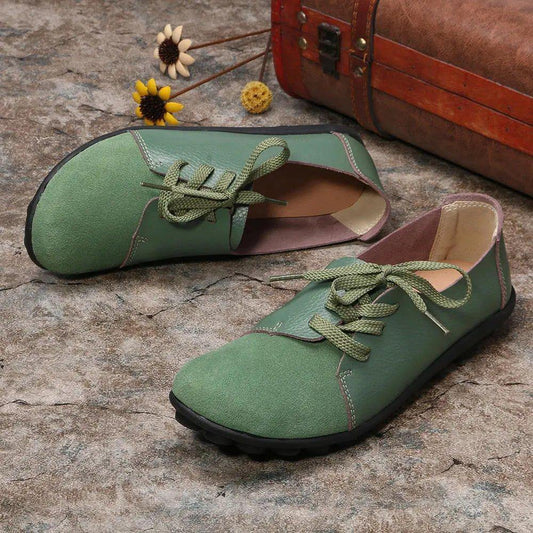 Tamaño grande Mujer Casual Soft de cuero ligero empalmado - MXbueno