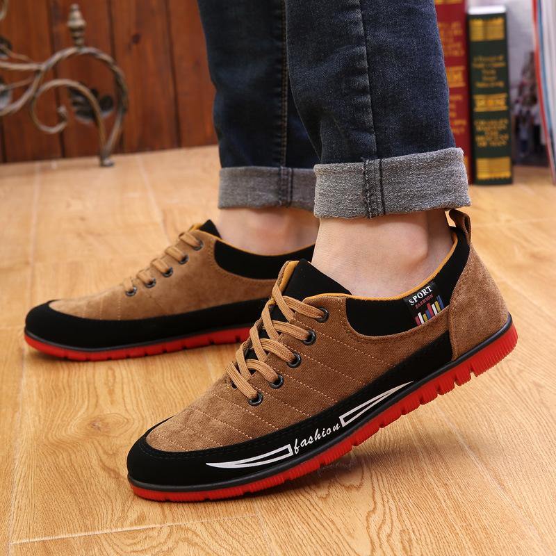 Hombre de tela con cordones Soft zapatos casuales - MXbueno