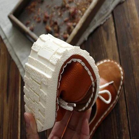 Tamaño grande Mujer Casual Soft Mocasines planos con cordones empalmes - MXbueno