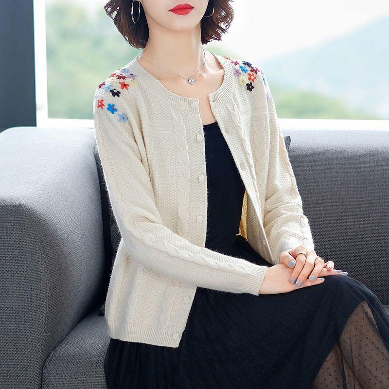 Suéter primavera y otoño cárdigan abrigo femenino - MXbueno