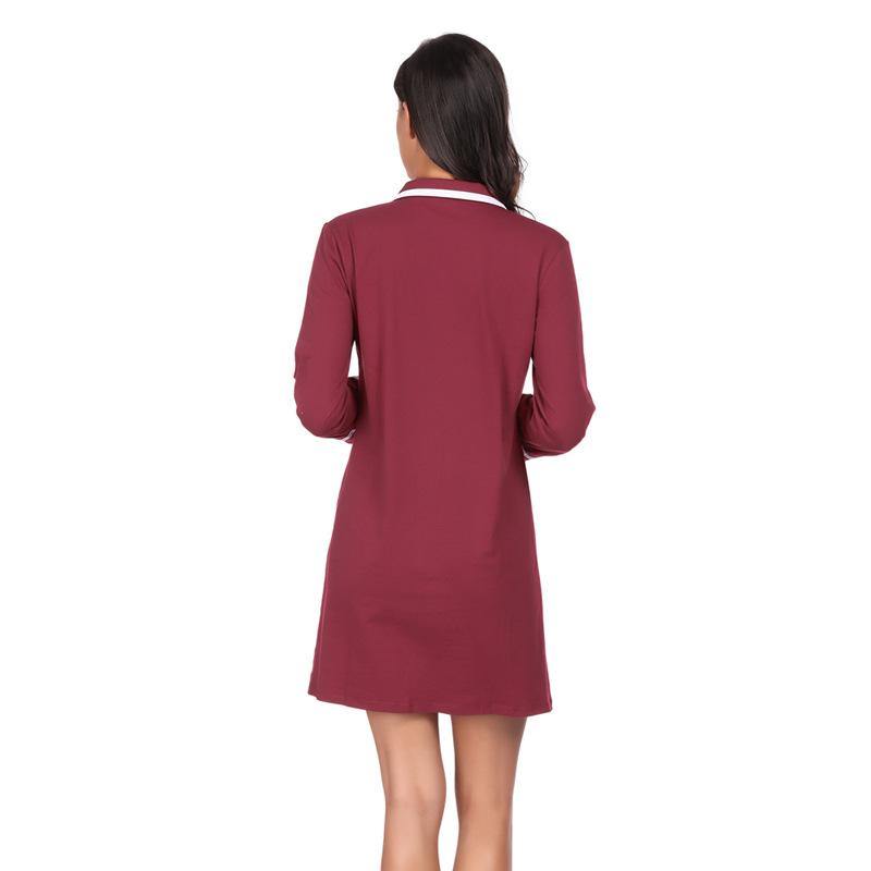 Los pijamas de manga larga estilo camisa de algodón - MXbueno