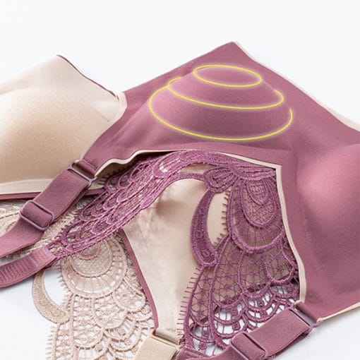 2021 Sujetador Sin Aros Con Bordado De Mariposas