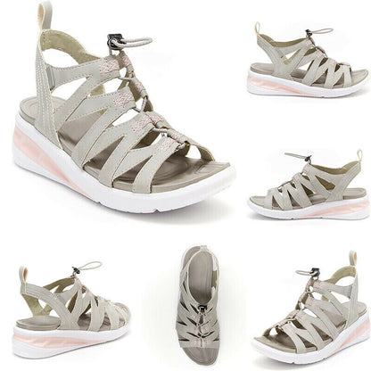 Sandalias Destalonadas Con Tiras Ahuecadas