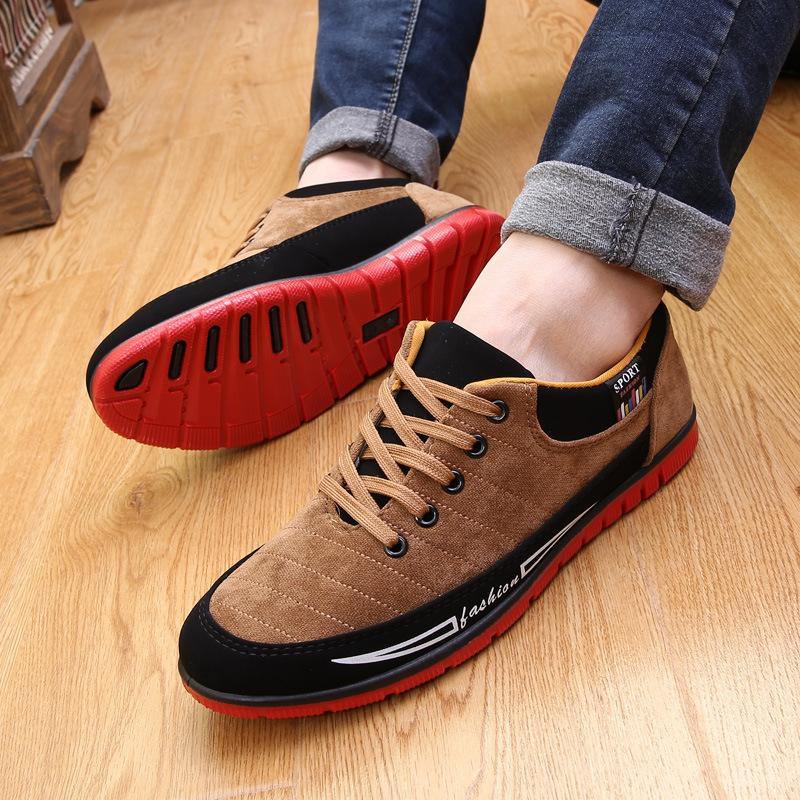 Hombre de tela con cordones Soft zapatos casuales - MXbueno