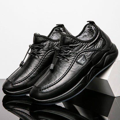 Solo WhatsApp-Calzado Casual De Cuero Antideslizante Para Hombre