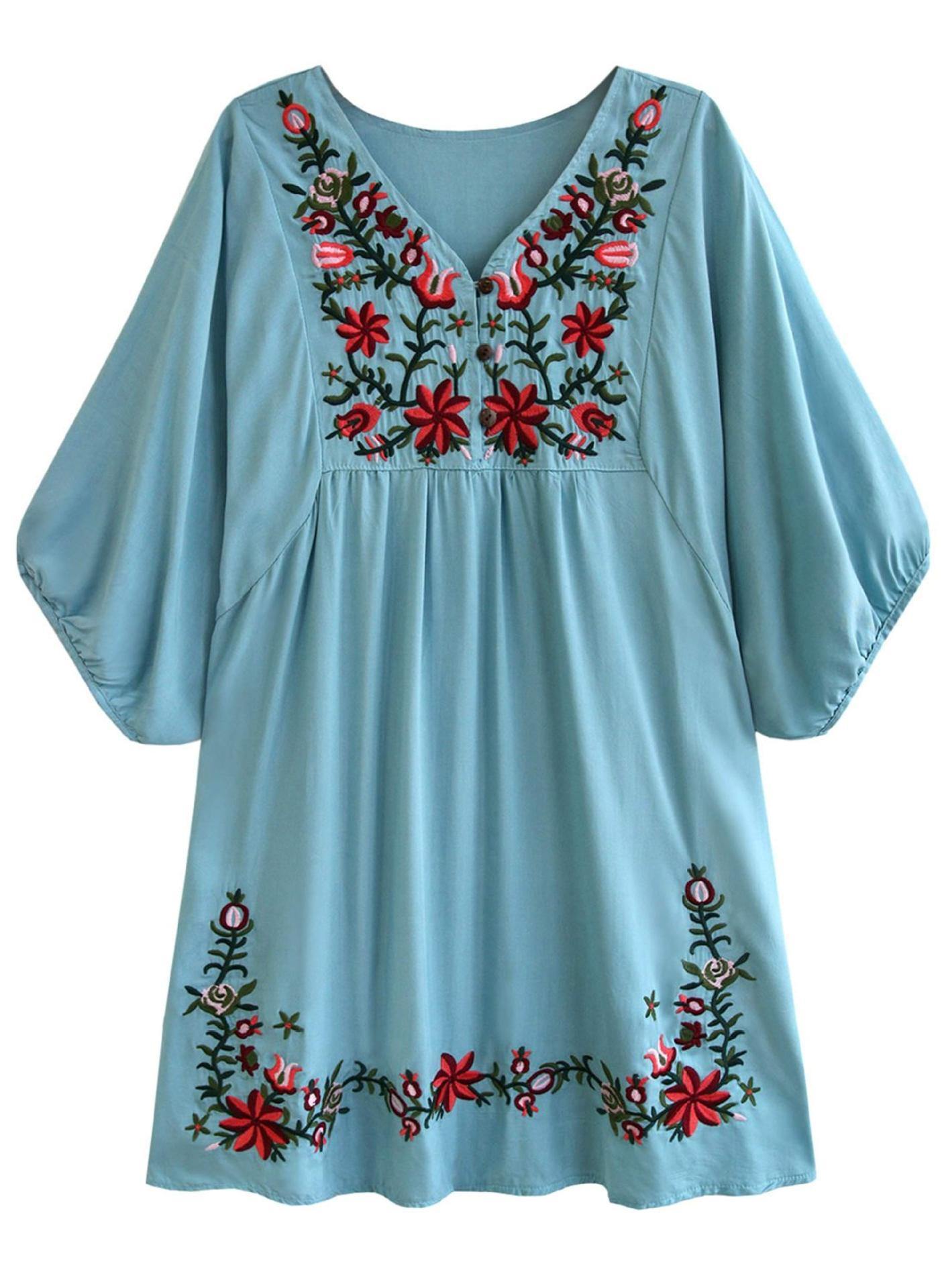 Hot venta en 2020 pop-up bordado camiseta de cuello en V - MXbueno