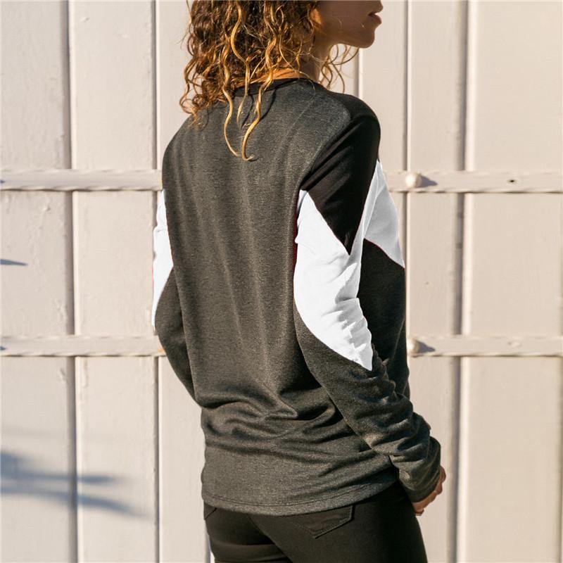 Nueva ropa de mujer en otoño de 2020 Cuello redondo casual Mangas largas - MXbueno