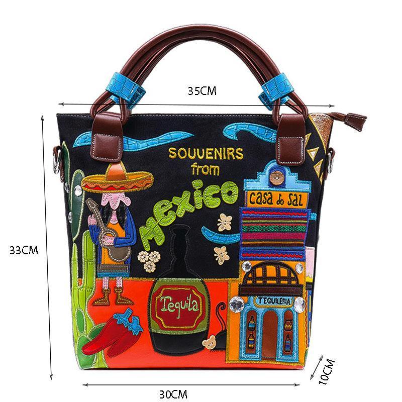 2020 nuevo bolso de mujer Vintage con dibujo Mexicano (SÓLO LIMITADOS 50 PIEZAS) - MXbueno