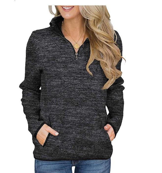 Sudadera  casual abotonada con diseño de bolsillo - MXbueno