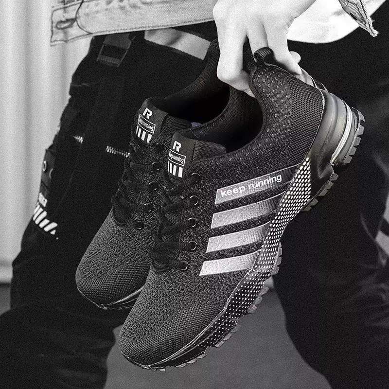 Zapatillas de running de tela neta ligeras y transpirables para hombre y mujer - MXbueno