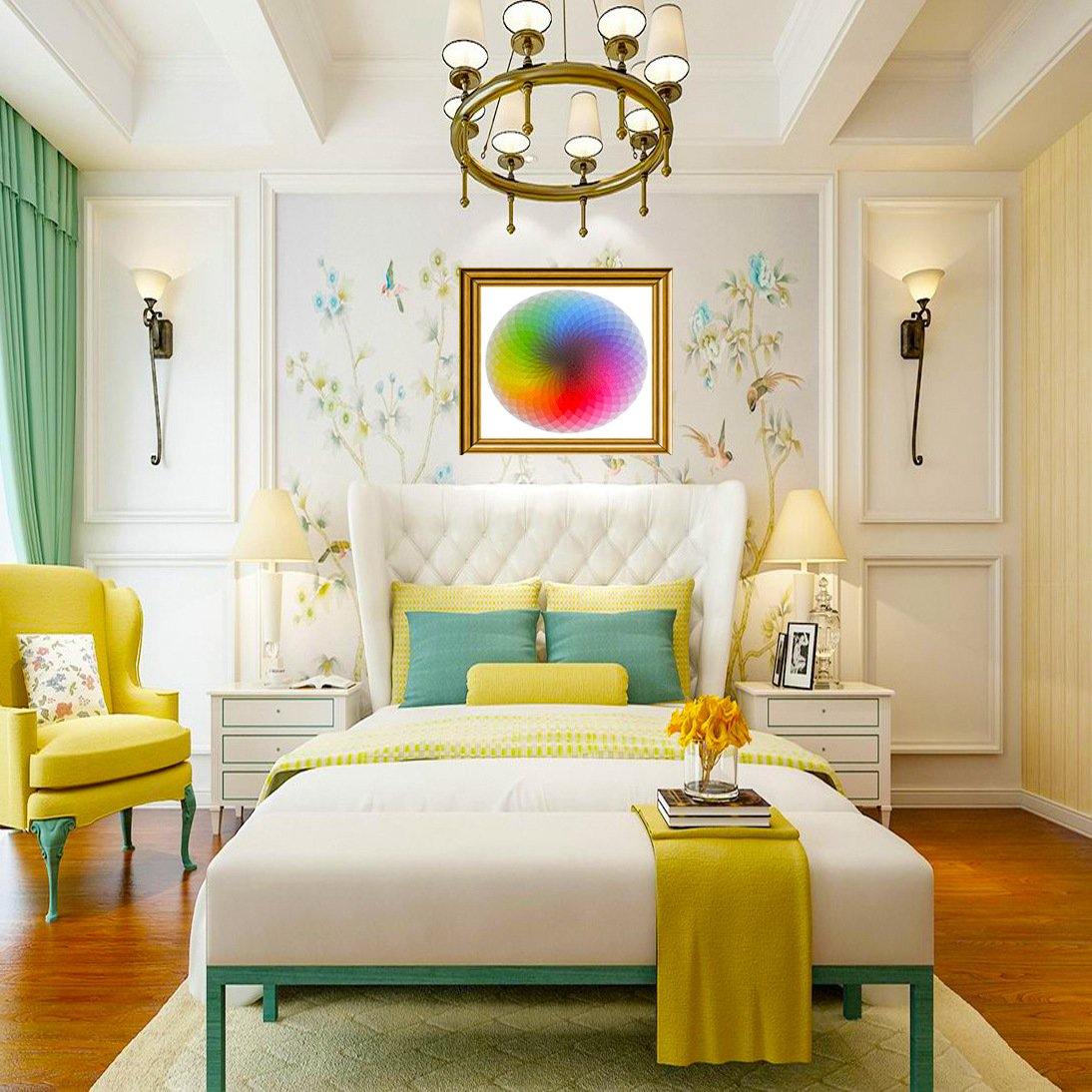 Puzzluz 1000 piezas redondas arco iris - MXbueno