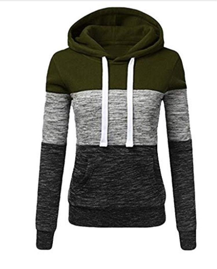 La nueva sudadera con capucha de manga larga color-collage - MXbueno