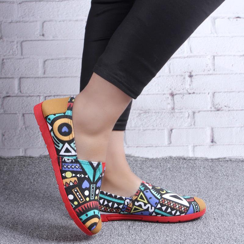 Las zapatillas de lona casual con dibujos - MXbueno