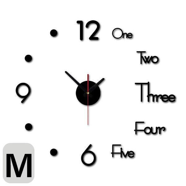 Reloj de pared digital 3D DIY