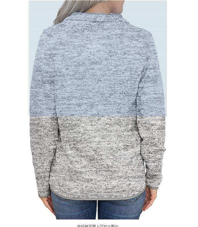 Sudadera  casual abotonada con diseño de bolsillo - MXbueno