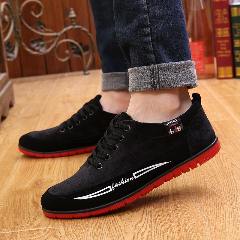Hombre de tela con cordones Soft zapatos casuales - MXbueno