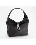 [W-Bolso] Bolso Hobo Pebble Con Cierre De Logo