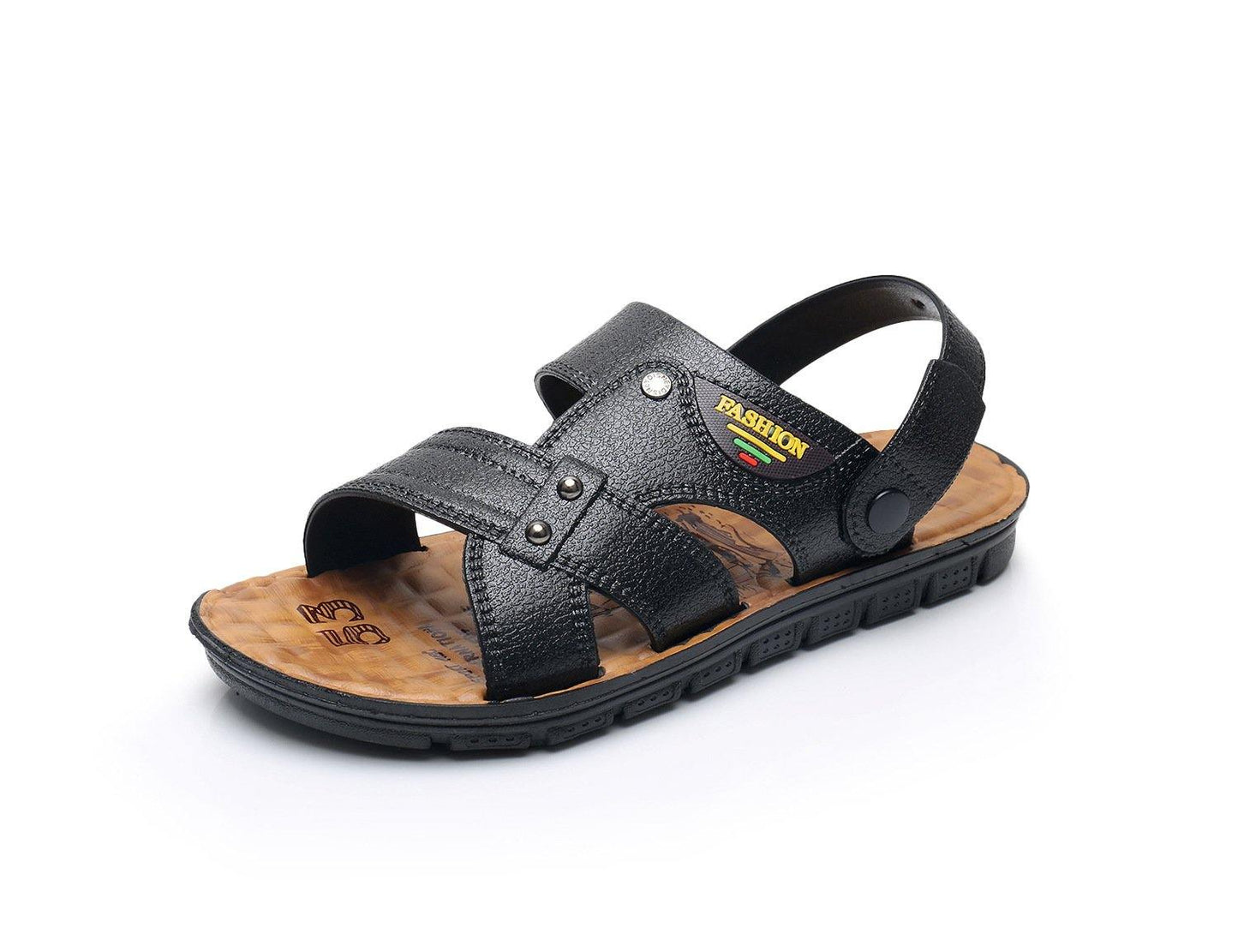 Zapatillas frías de verano nuevas casuales para hombre de piel sintética. - MXbueno