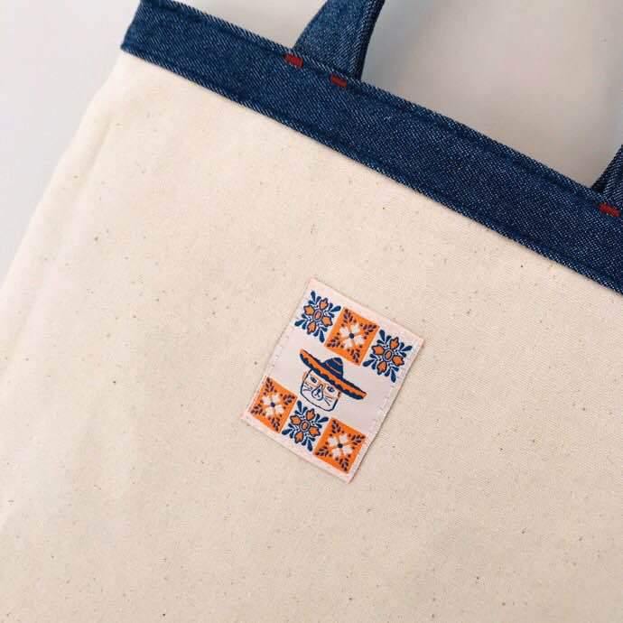 Bolso de lona de gato de moda mexicana - MXbueno