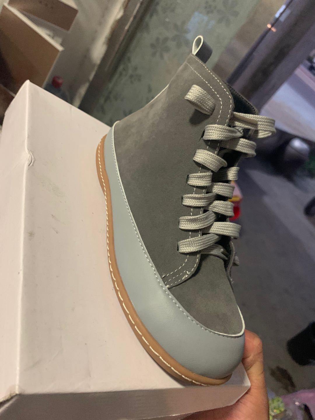 Mujer Plus Talla Punta redonda Cordones delanteros Antideslizantes Planos casuales Tobillo Botas - MXbueno