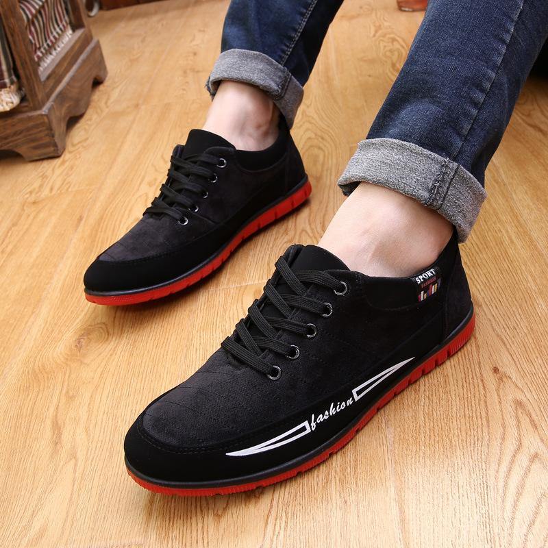 Hombre de tela con cordones Soft zapatos casuales - MXbueno