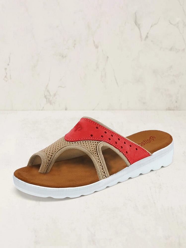 Empalme De Malla De Tela Con Anillo Del Dedo Del Pie Cómodas Zapatillas Casuales