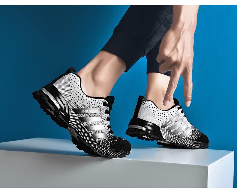 Zapatillas de running de tela neta ligeras y transpirables para hombre y mujer - MXbueno