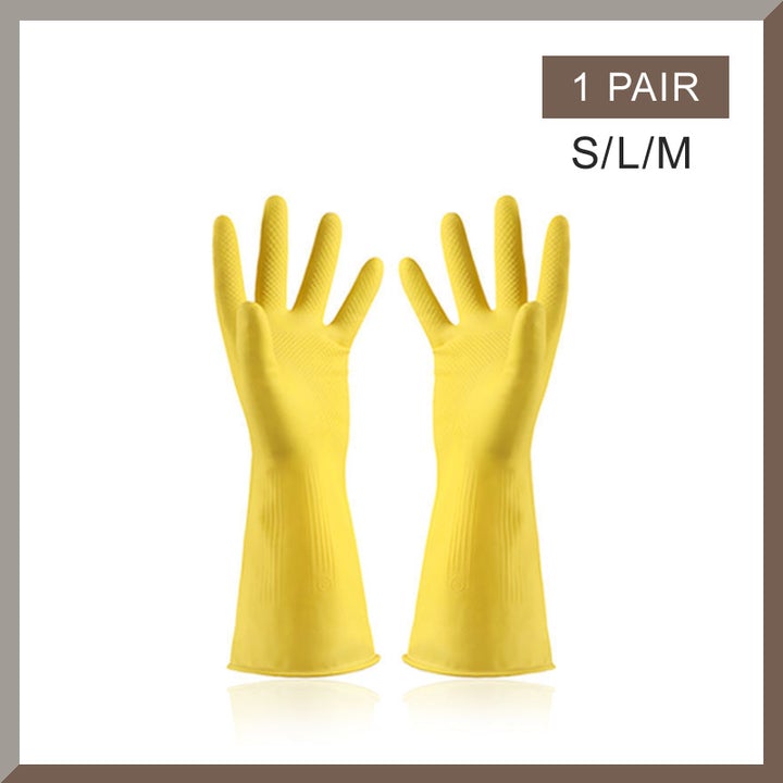 Guantes De Limpieza Engrosados De Goma（2 piezas）