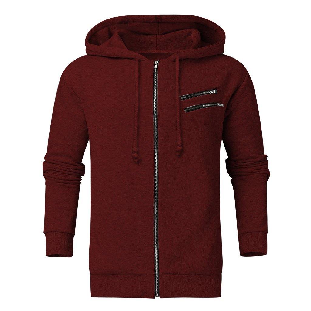 Chaqueta con capucha para hombres agarran un cárdigan de terciopelo - MXbueno