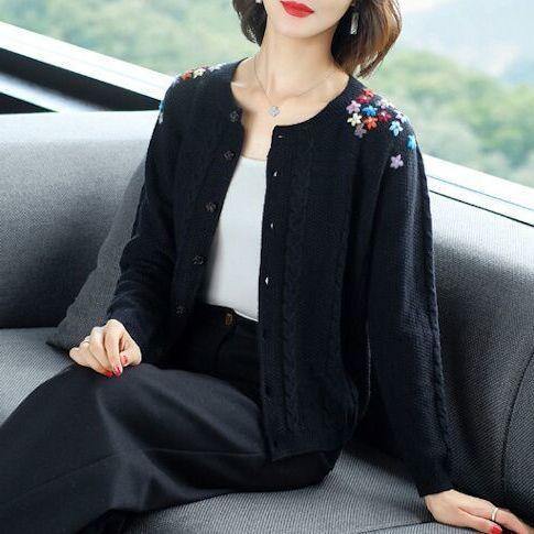 Suéter primavera y otoño cárdigan abrigo femenino - MXbueno