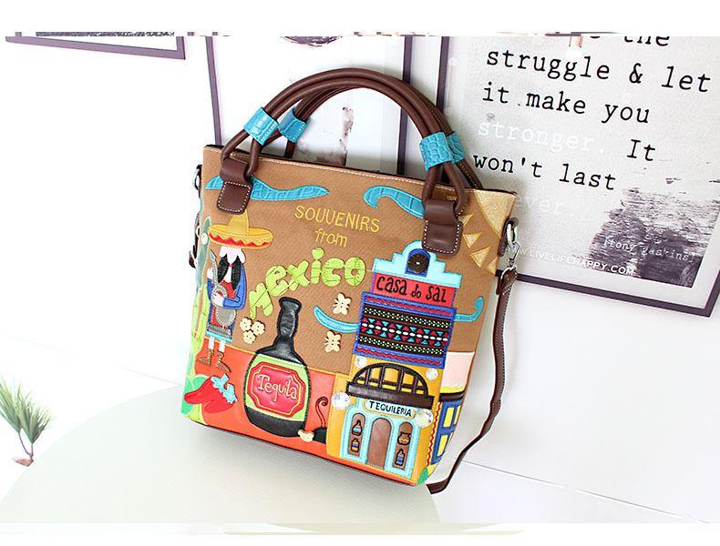 2020 nuevo bolso de mujer Vintage con dibujo Mexicano (SÓLO LIMITADOS 50 PIEZAS) - MXbueno